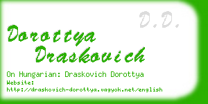 dorottya draskovich business card